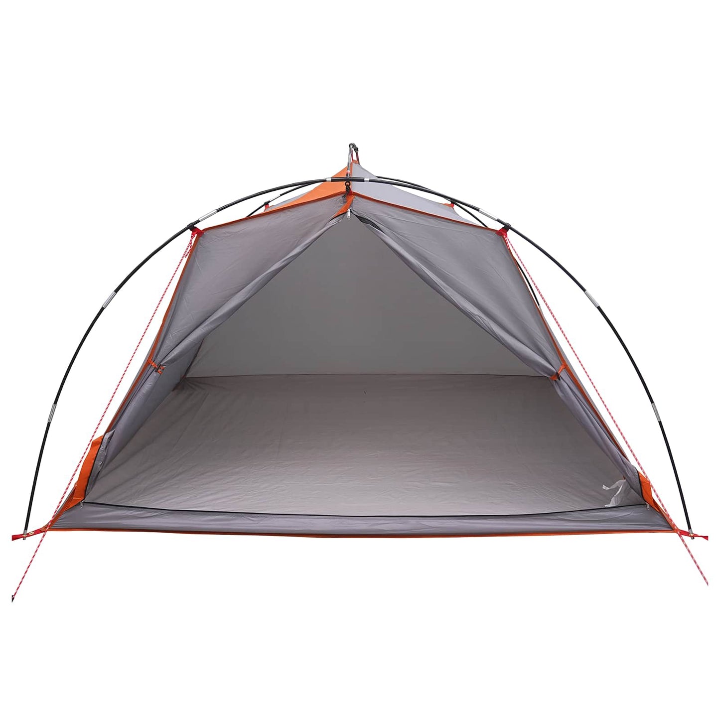 vidaXL Tunnel Tent 4-Person Grey and Orange 4