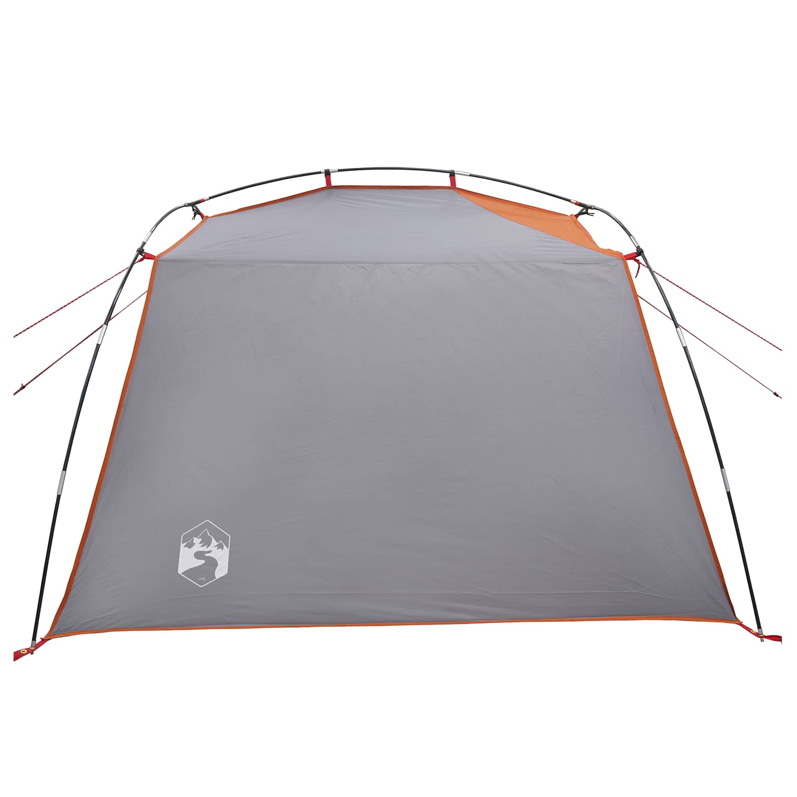 vidaXL Tunnel Tent 4-Person Grey and Orange 6
