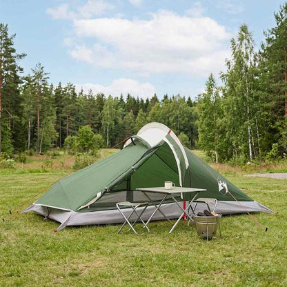 vidaXL Backpacking Tent 4-Person Green 185T Polyester with PU Coating 1