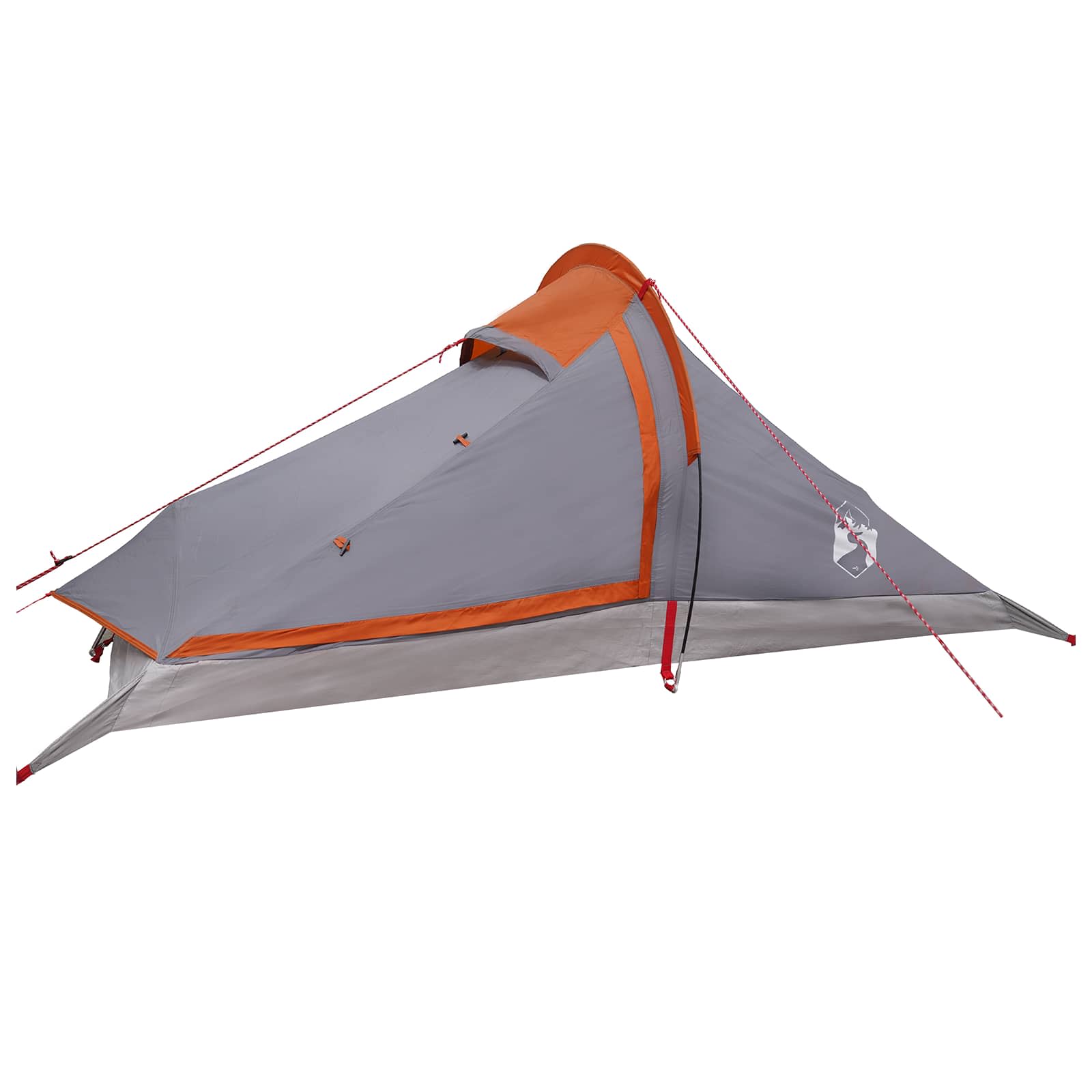 vidaXL Backpacking Tent 4-Person Grey and Orange 3