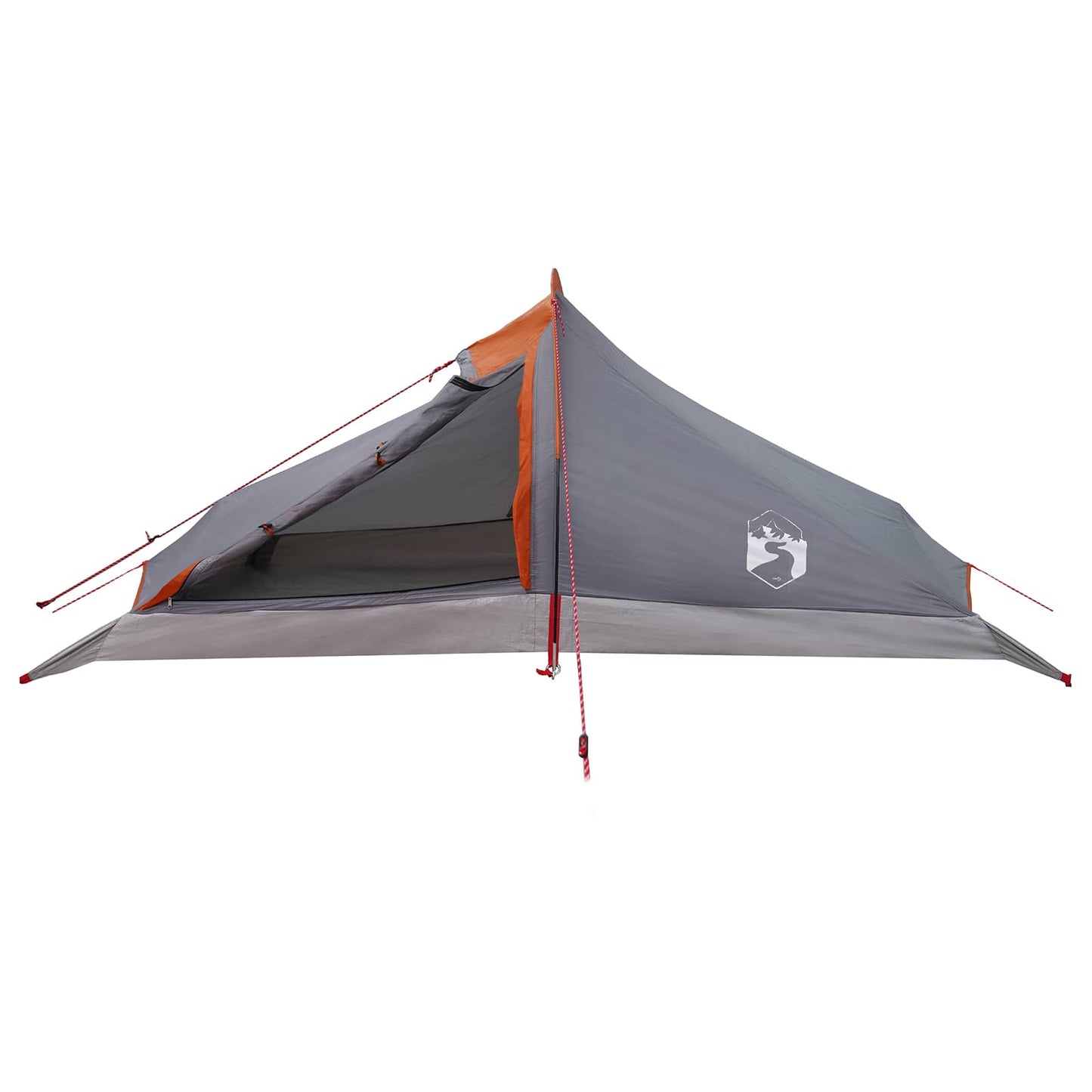 vidaXL Backpacking Tent 4-Person Grey and Orange 4