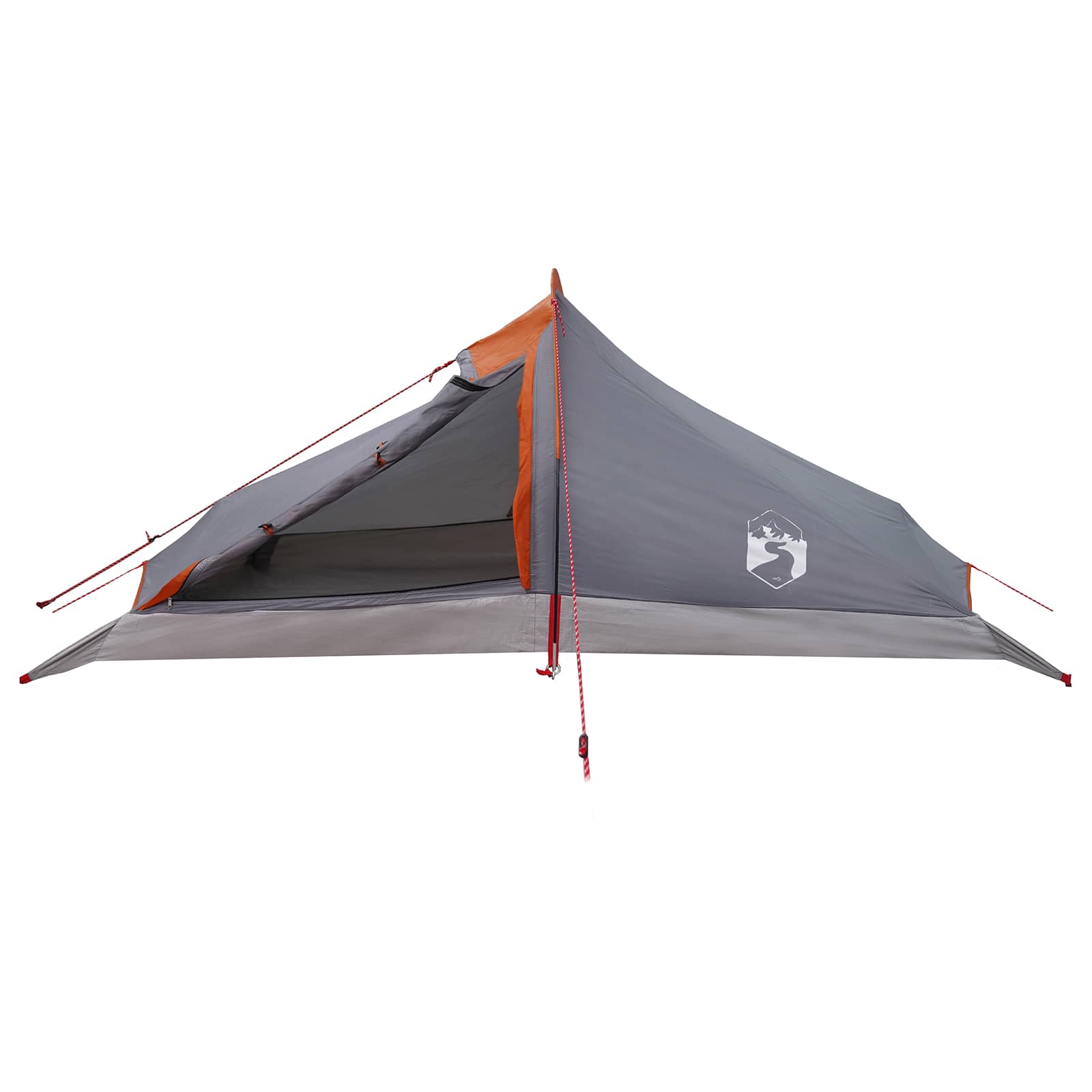 vidaXL Backpacking Tent 4-Person Grey and Orange 4