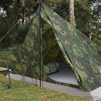 vidaXL Backpacking Tent 4-Person Camouflage 3