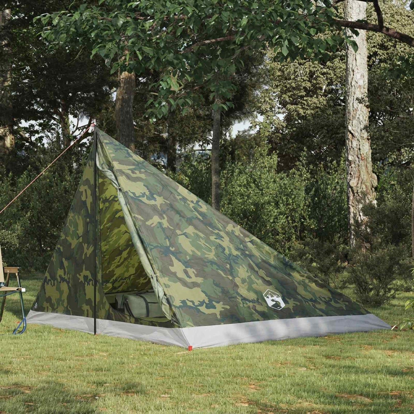 vidaXL Backpacking Tent 4-Person Camouflage 1