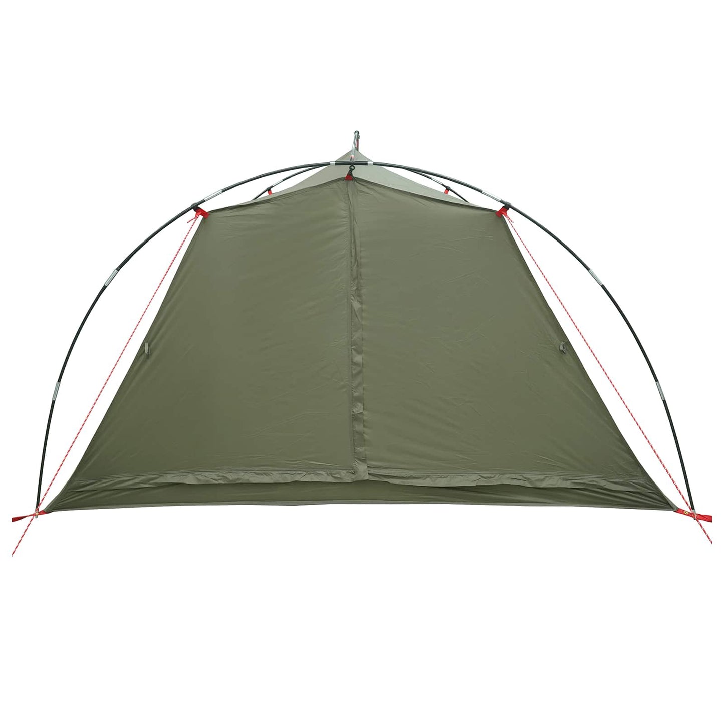vidaXL Tunnel Tent 4-Person Olive Green 185T Polyester with PU Coating 5