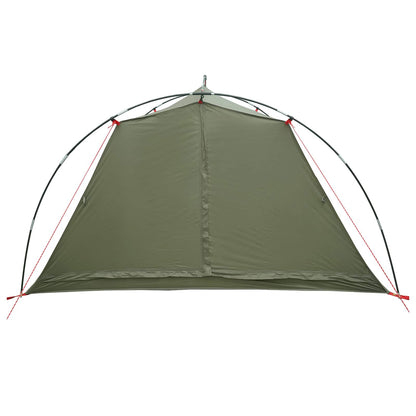 vidaXL Tunnel Tent 4-Person Olive Green 185T Polyester with PU Coating 5
