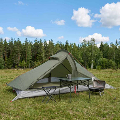 vidaXL Backpacking Tent 4-Person Olive Green 1
