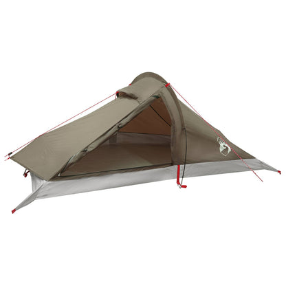 vidaXL Backpacking Tent 4-Person Brown and Grey 2