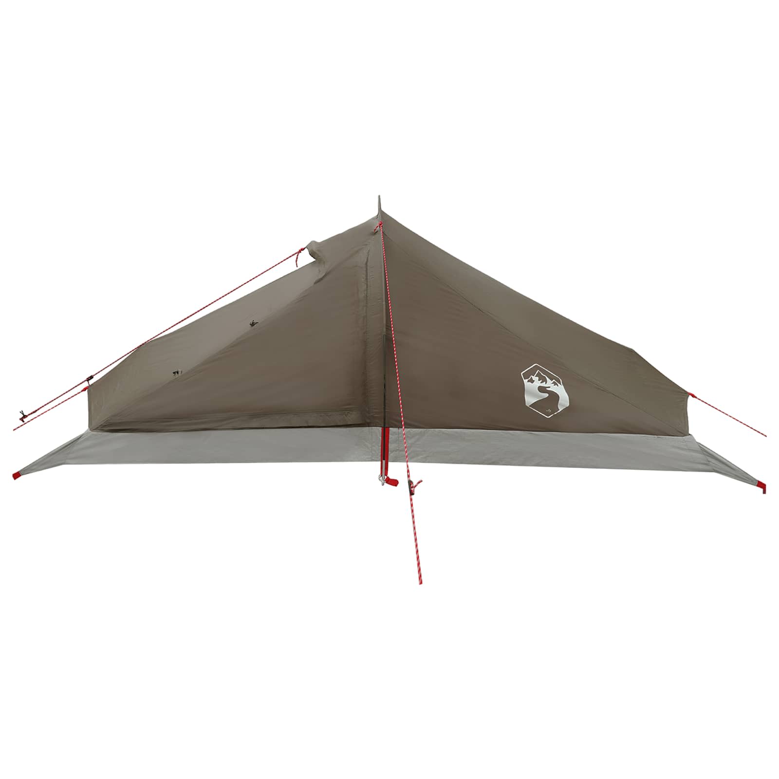 vidaXL Backpacking Tent 4-Person Brown and Grey 5