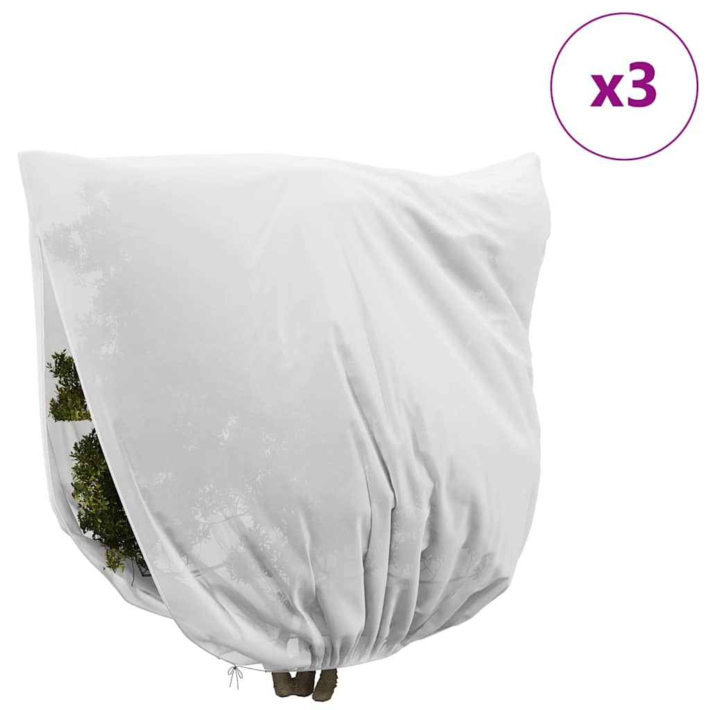 vidaXL Frost Protection Plant Fleece Covers 3 pcs White 3 x 3.93 m 4
