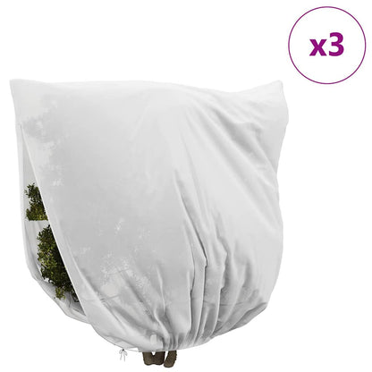 vidaXL Frost Protection Plant Fleece Covers 3 pcs White 3 x 3.93 m 4