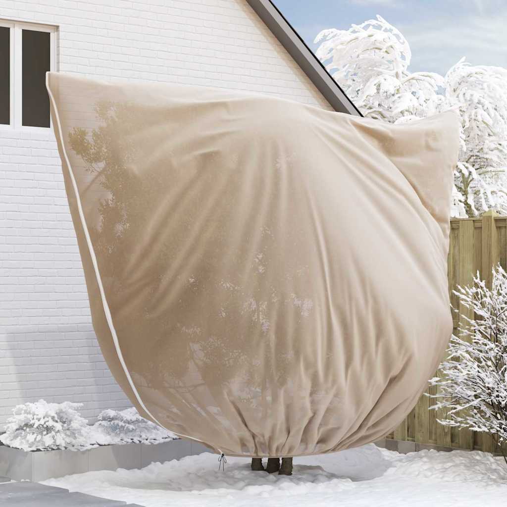 vidaXL Frost Protection Plant Fleece Covers 3 pcs Beige 3.5 x 3.93 m 5
