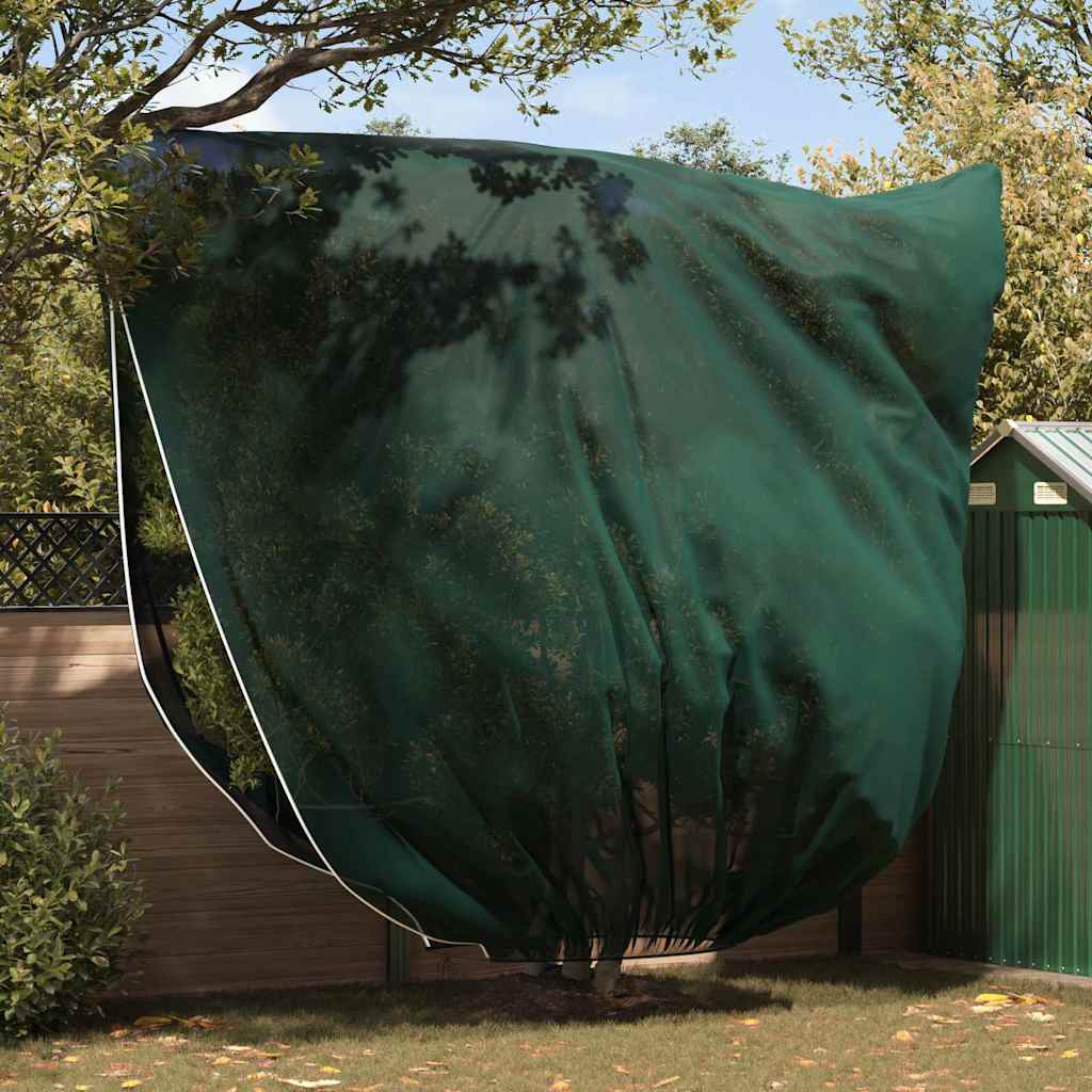 vidaXL Frost Protection Plant Fleece Covers 3 pcs Green 3.5 x 3.93 m 1
