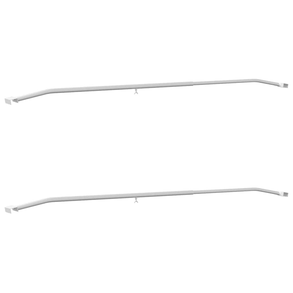 vidaXL Tarpaulin Bracket for Trailers 2 Silver 136-218 cm Aluminum 2