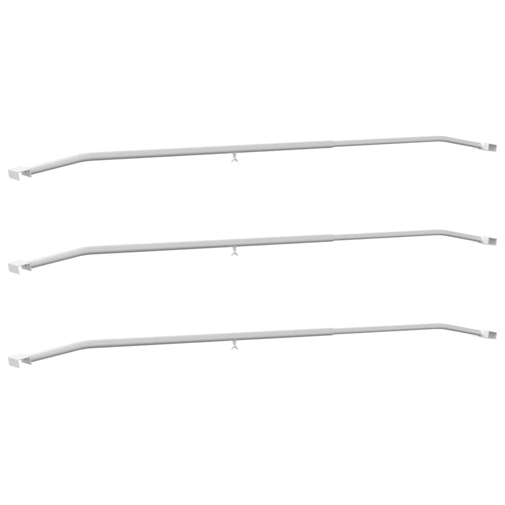 vidaXL Tarpaulin Bracket for Trailers 3 Silver 136-218 cm Aluminum 2