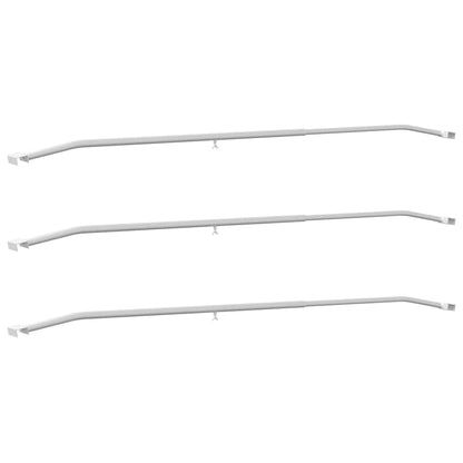 vidaXL Tarpaulin Bracket for Trailers 3 Silver 136-218 cm Aluminum 2