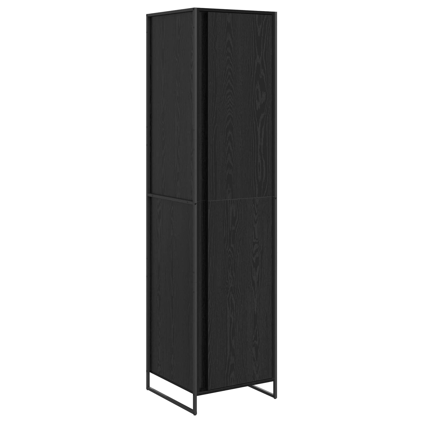 vidaXL Warderobe Black Oak 50 x 50 x 200 cm Engineered Wood 2