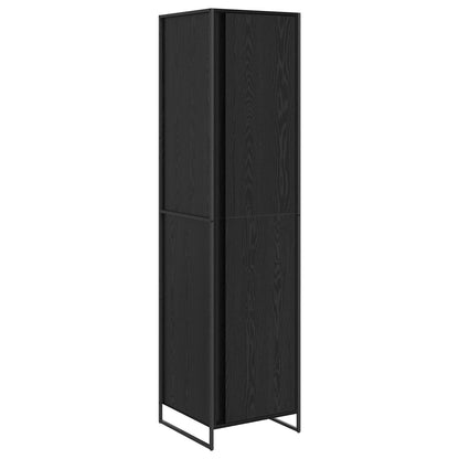 vidaXL Warderobe Black Oak 50 x 50 x 200 cm Engineered Wood 2