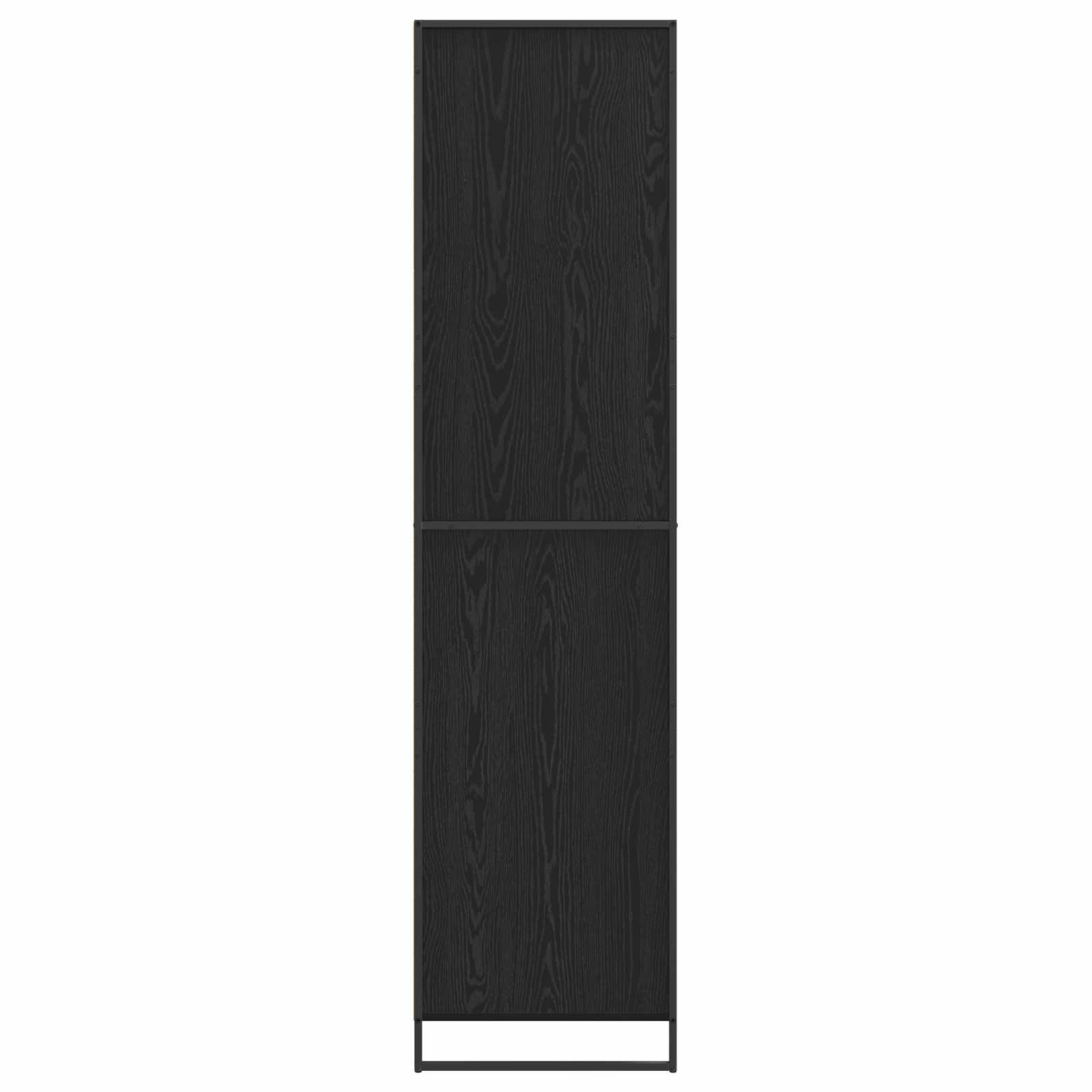 vidaXL Warderobe Black Oak 50 x 50 x 200 cm Engineered Wood 6