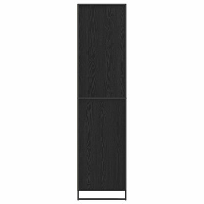 vidaXL Warderobe Black Oak 50 x 50 x 200 cm Engineered Wood 6