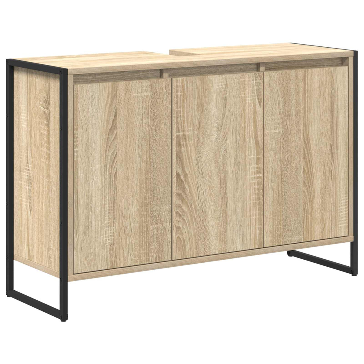 Bathroom Furniture Set 4 pcs Engineered Wood Sonoma oak 90 x 30 x 60 cm