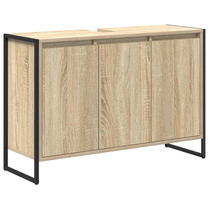 Bathroom Furniture Set 4 pcs Engineered Wood Sonoma oak 90 x 30 x 60 cm