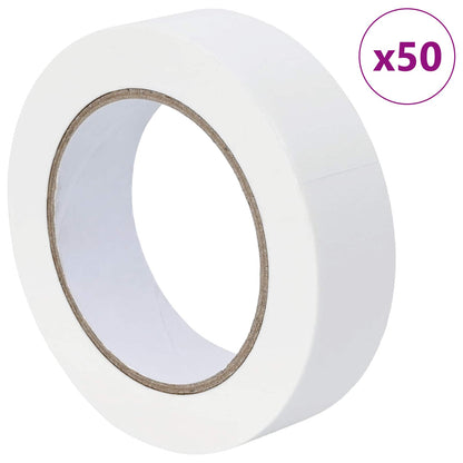 vidaXL Painter Masking Tapes 50 pcs White 30mm x 50m Paper 3