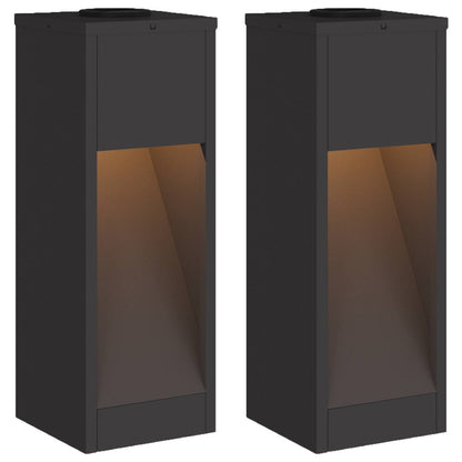 vidaXL Solar Led Pathway Light 2 pcs Warm White 18 x 18 x 50 cm 2