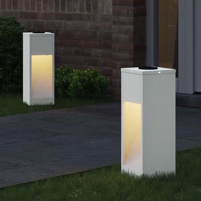 vidaXL Solar Led Pathway Light 2 pcs Warm White 18 x 18 x 50 cm 3
