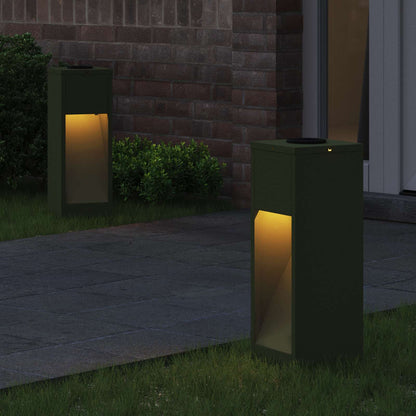 vidaXL Solar Led Pathway Light 2 pcs Warm White 18 x 18 x 50 cm 3