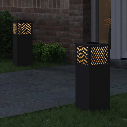 vidaXL Solar LED Pathway Light 2 pcs Warm White 18 x 18 x 50 cm 3