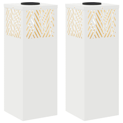 vidaXL Solar LED Pathway Light 2 pcs Warm White 18 x 18 x 50 cm 2