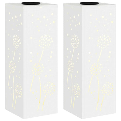 vidaXL Solar LED Pathway Light 2 pcs Warm White 18 x 18 x 50 cm 2