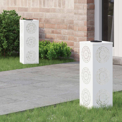 vidaXL Solar LED Pathway Light 2 pcs Warm White 18 x 18 x 50 cm 1