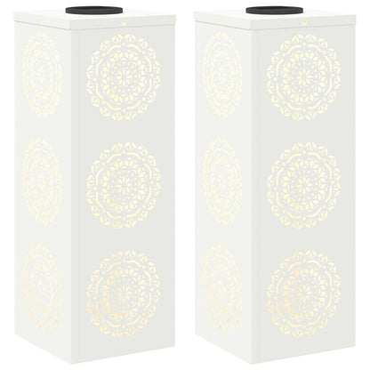 vidaXL Solar LED Pathway Light 2 pcs Warm White 18 x 18 x 50 cm 2