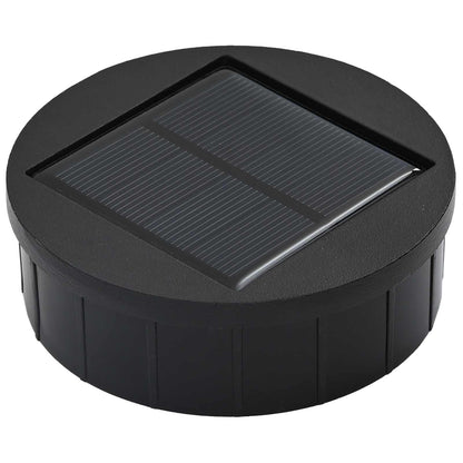 vidaXL Solar LED Pathway Light 2 pcs Warm White 18 x 18 x 80 cm 5