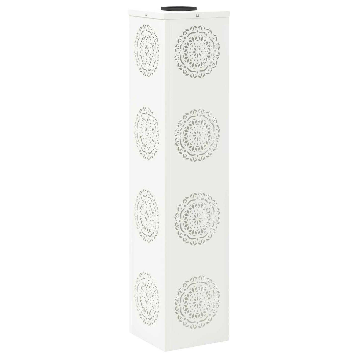 vidaXL Solar LED Pathway Light 2 pcs Warm White 18 x 18 x 80 cm 4