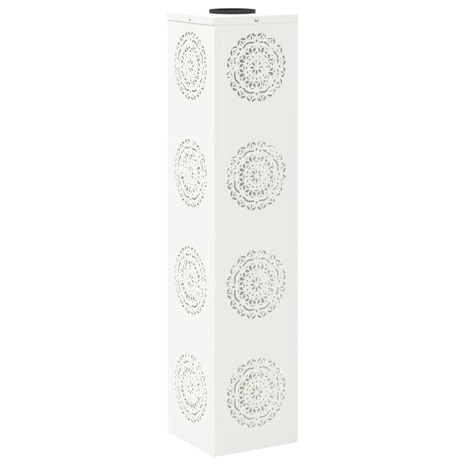vidaXL Solar LED Pathway Light 2 pcs Warm White 18 x 18 x 80 cm 4