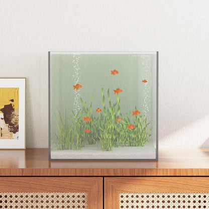 vidaXL Aquarium with Storage Transparent 30 x 30 x 30 cm Glass 1