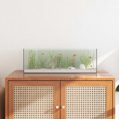 vidaXL Aquarium with Storage Transparent 60 x 20 x 20 cm Glass 1