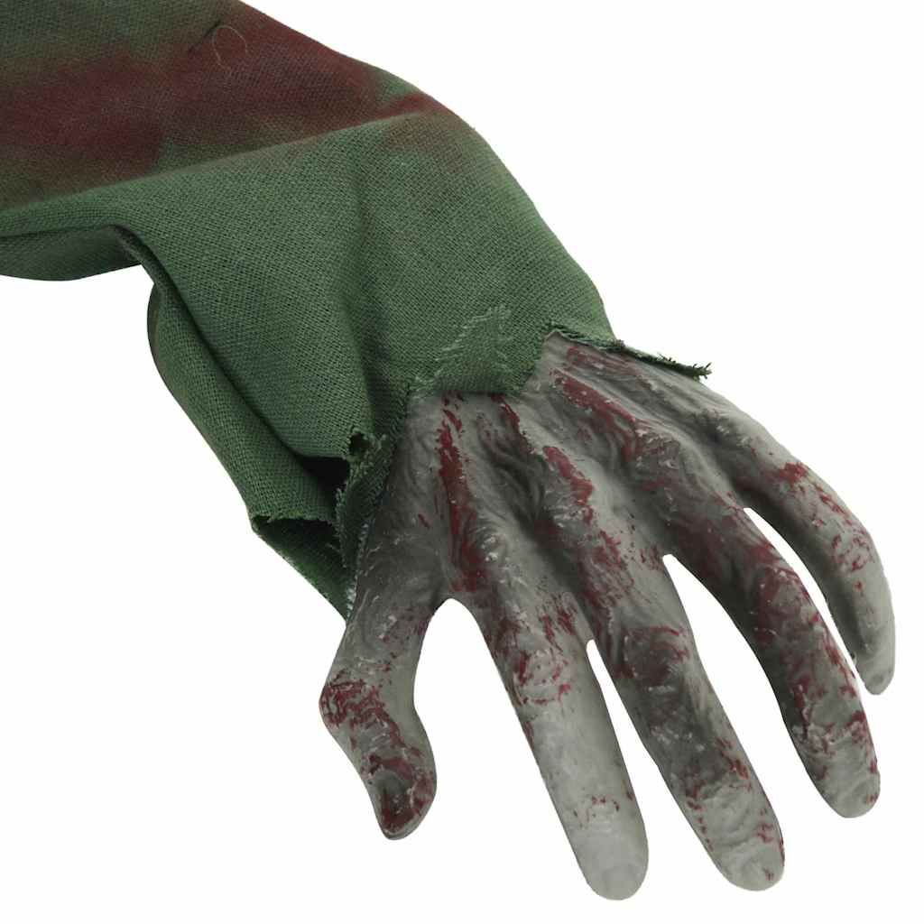 vidaXL Halloween Decoration Zombie SPOOKA Green 110 x 50 x 21 cm 6