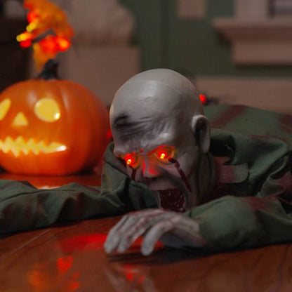vidaXL Halloween Decoration Zombie SPOOKA Green 110 x 50 x 21 cm 1