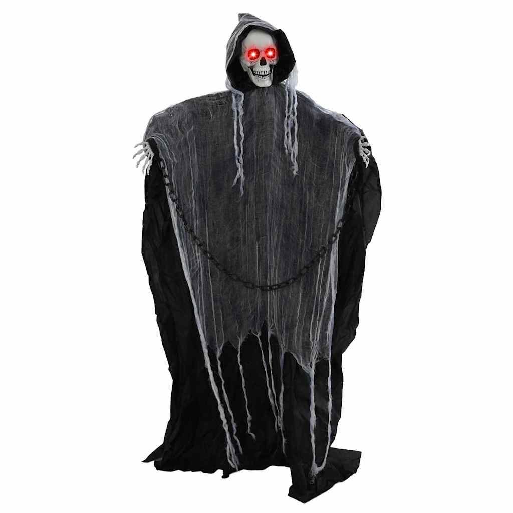 vidaXL Halloween Hanging Grim Reaper SPOOKA Black 112 x 164 cm 2