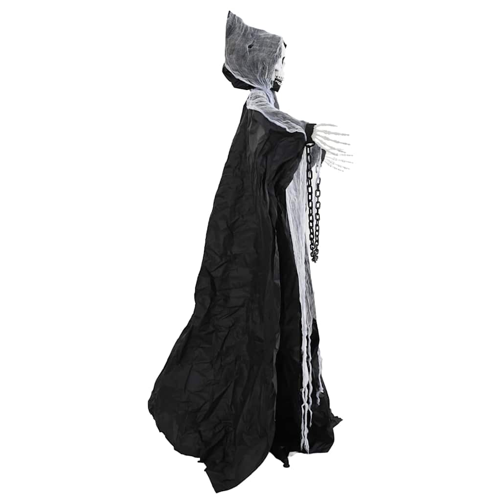 vidaXL Halloween Hanging Grim Reaper SPOOKA Black 112 x 164 cm 4