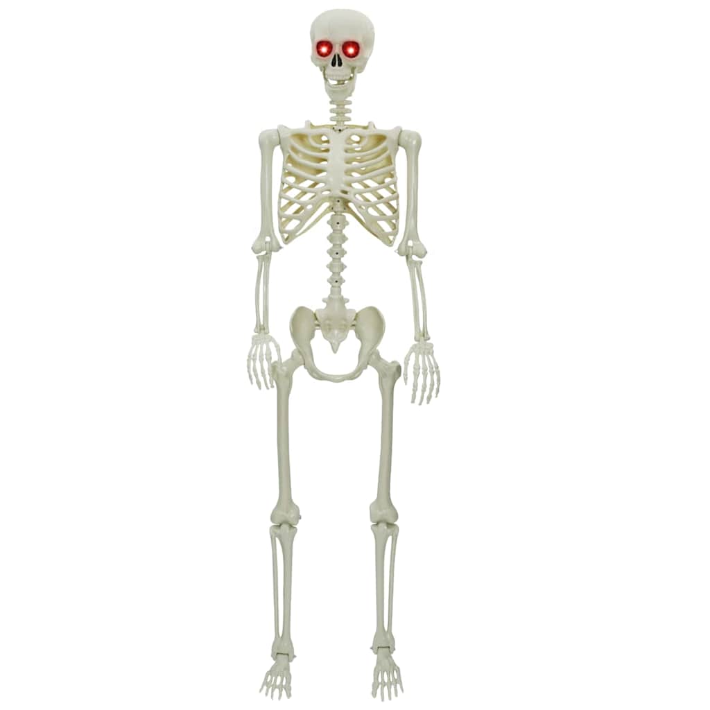 vidaXL Halloween Skeleton White 155 x 38.5 cm Polypropylene 2