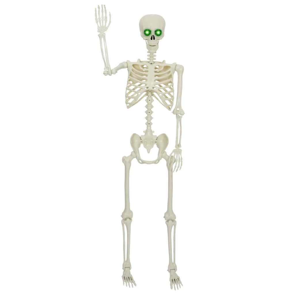 vidaXL Halloween Skeleton White 155 x 38.5 cm Polypropylene 4