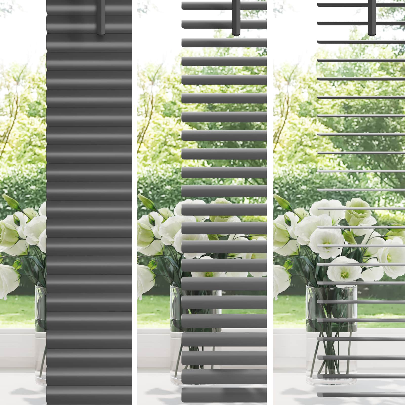 vidaXL Venetian Blind Silver Grey 150 x 150 cm 25 mm PVC 4
