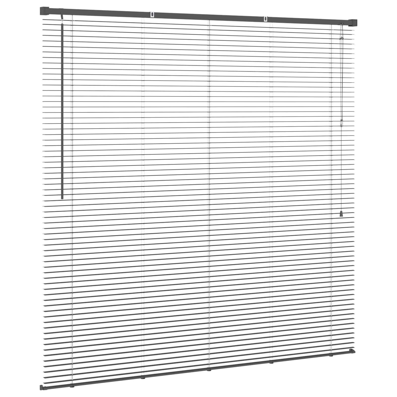 vidaXL Venetian Blind Silver Grey 150 x 150 cm 25 mm PVC 5