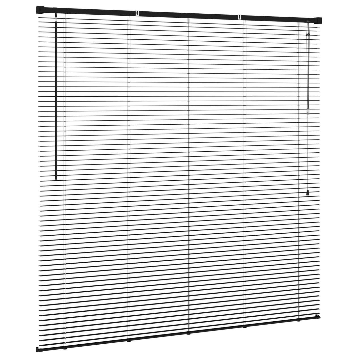 vidaXL Venetian Blind Black 150 x 140 cm 25 mm PVC 5