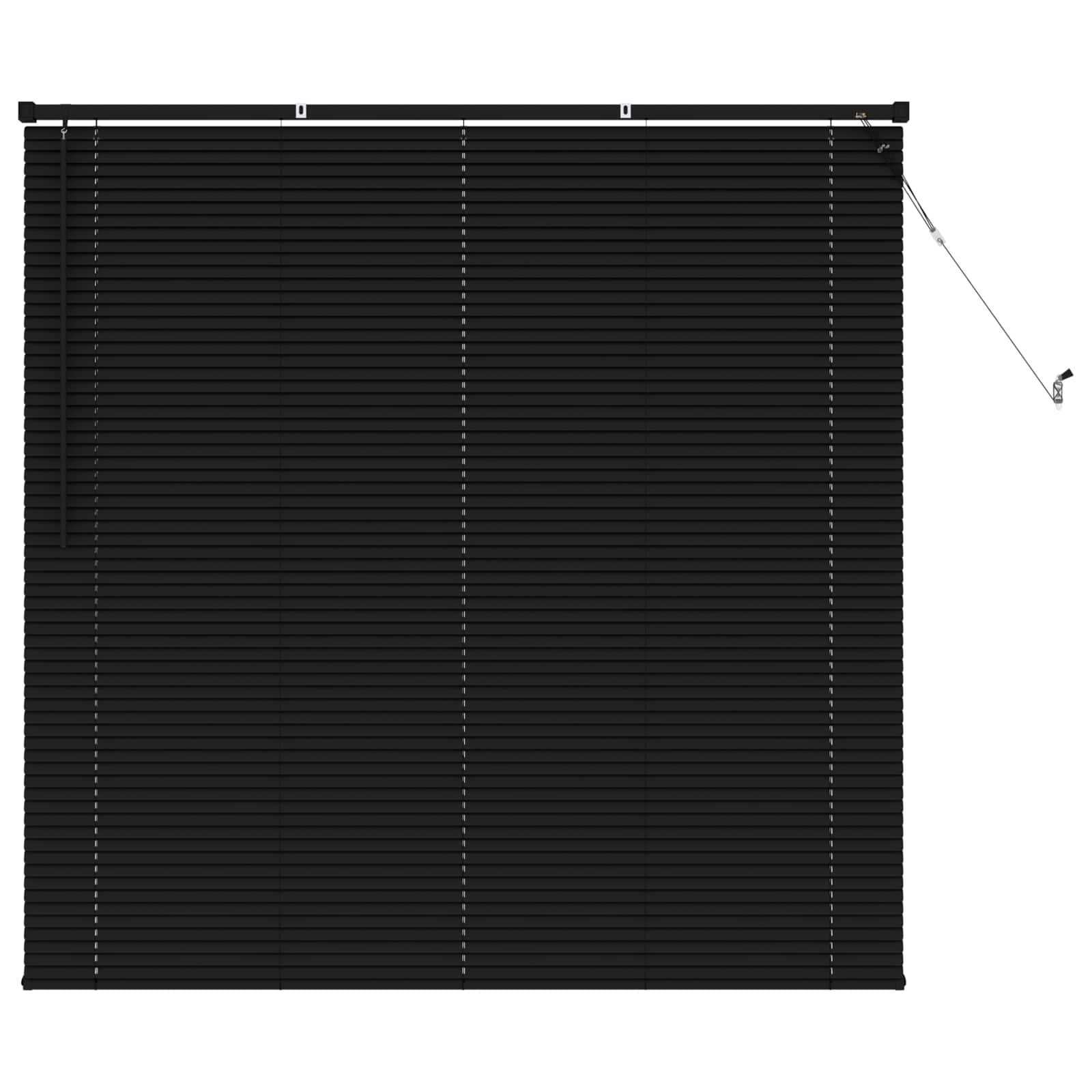 vidaXL Venetian Blind Black 150 x 140 cm 25 mm PVC 2